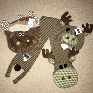 Three piece mud pie moose set